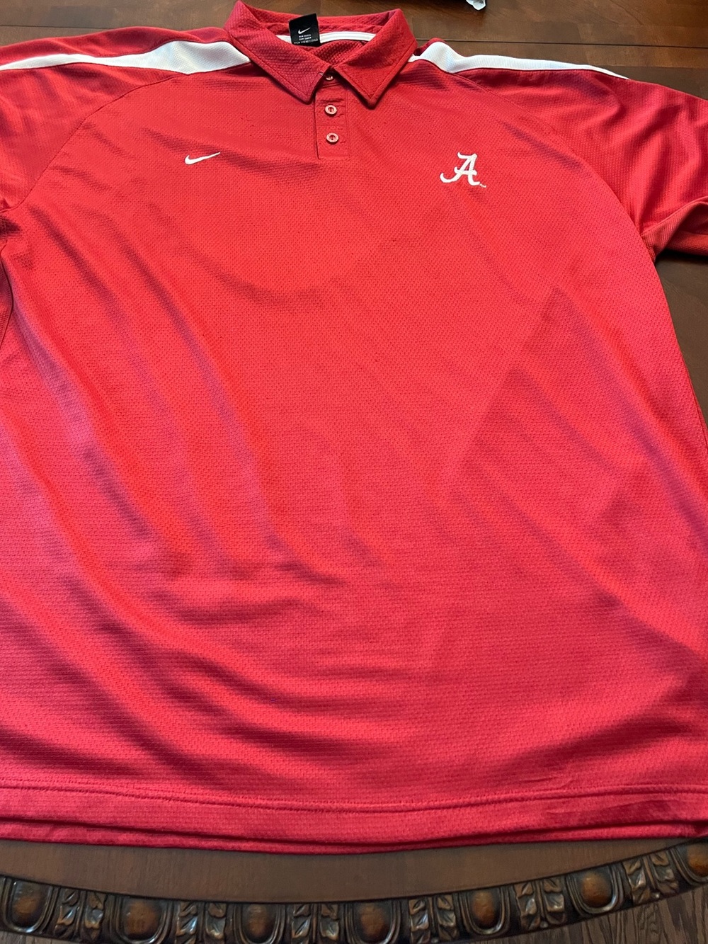 Nike Red Polo with White Accents and 'A' Logo Big & Tall Size
